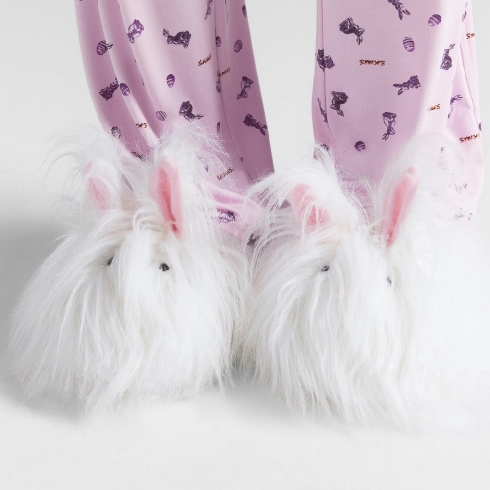 SKIMS PLUSH BUNNY SLIPPERS NWT